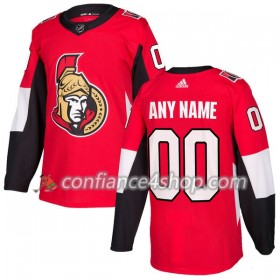 Adidas Maillot de Hockey Ottawa Senators Personnaliser 2017-2018 Rouge Authentic - Homme